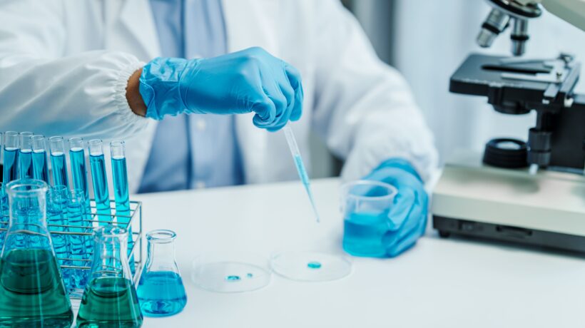 Asian male scientists white coat conducting research investigations medical laboratory, lab bacteria, microbiology laboratory public health, animal health, Aerobes, anaerobes, mycobacteria and fungi